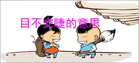 目不交睫的意思